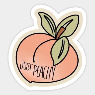 Just Peachy Sticker